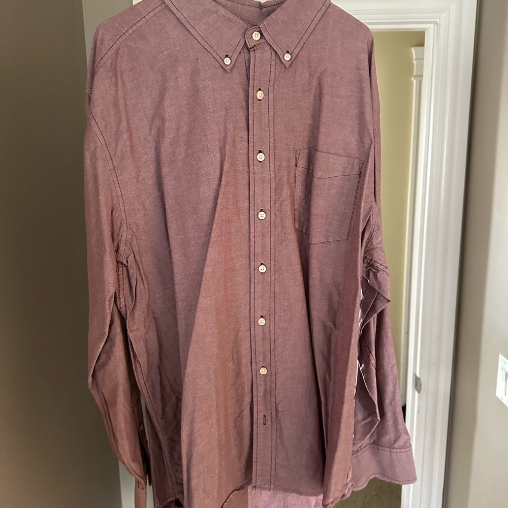 Old Navy Red Casual Button Down Shirt